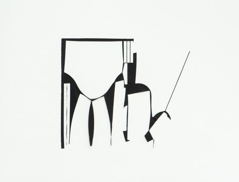 Marion Baruch, Bridging the gap, 2019, tessuto di cotone, cm 120x104