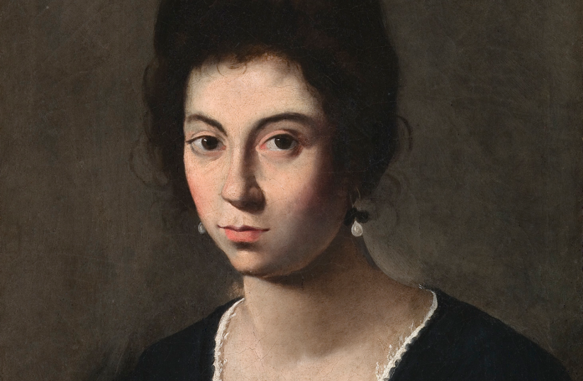 Particolare del Ritratto di giovane donna (La ragazza col ciuffo), di Palazzo Barberini
