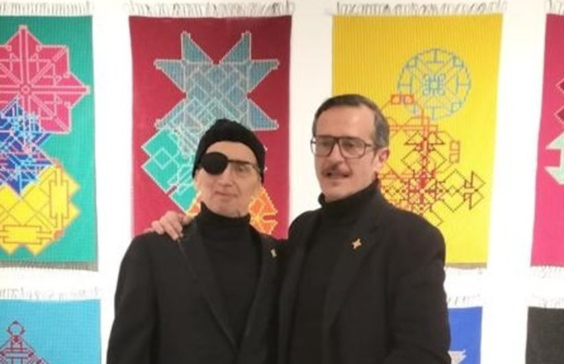 Aldo Grazzi con Luca Massimo Barbero alla Galleria Marignana Arte