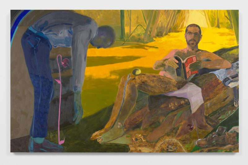 Anthony Cudahy, Eveningdawn (Reverse Pareidoliac Figure), 2022, Oil on linen, Courtesy of the Artist and GRIMM