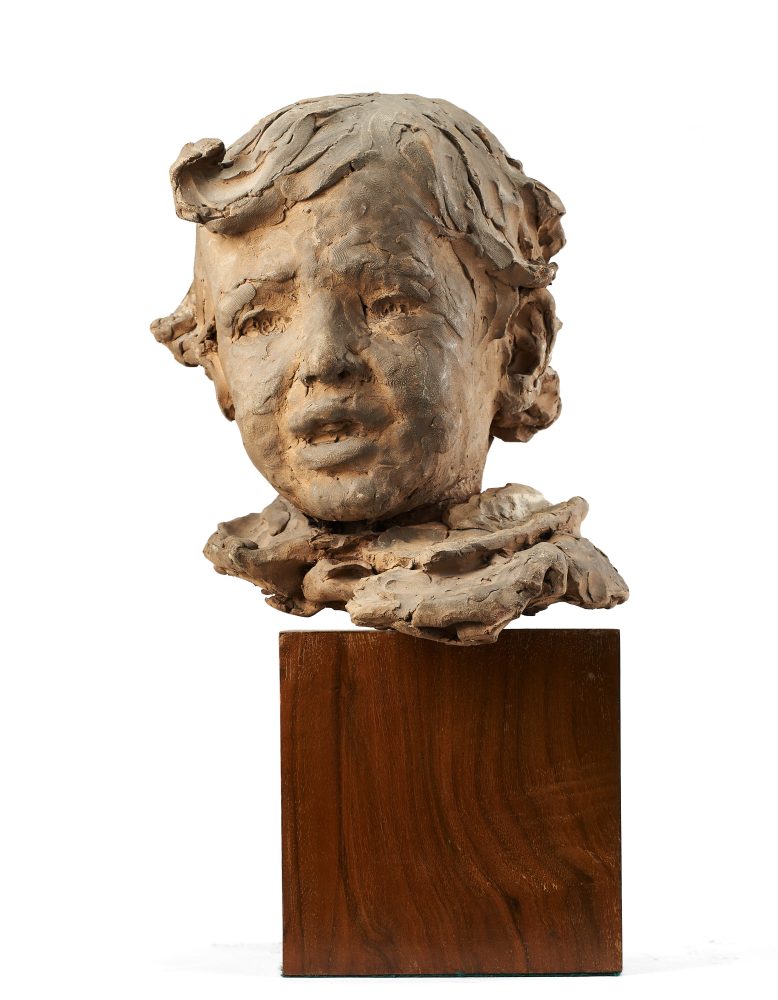 Lotto 152 Medardo Rosso (Torino 1858 - Milano 1928) “Ritratto di bambino”, scultura in terracotta, h cm 24. Stima € 55.000 - 60.000