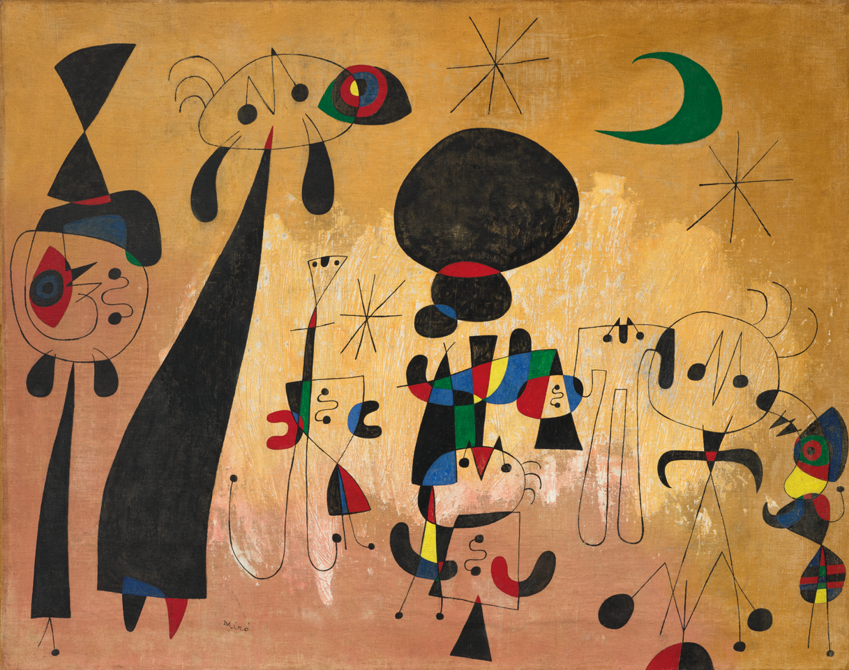 Donne, lune, stelle: Christie’s pensa già a Parigi. Presentato un capolavoro di Joan Mirò del 1949