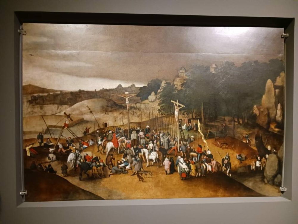 La Crocifissione di Castelnuovo Magra di Pieter Brueghel il Giovane esposta al Museo Lia