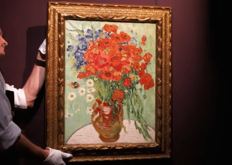 Vincent van Gogh, Still Life, Vase with Daisies and Poppies (foto Soyheby's)