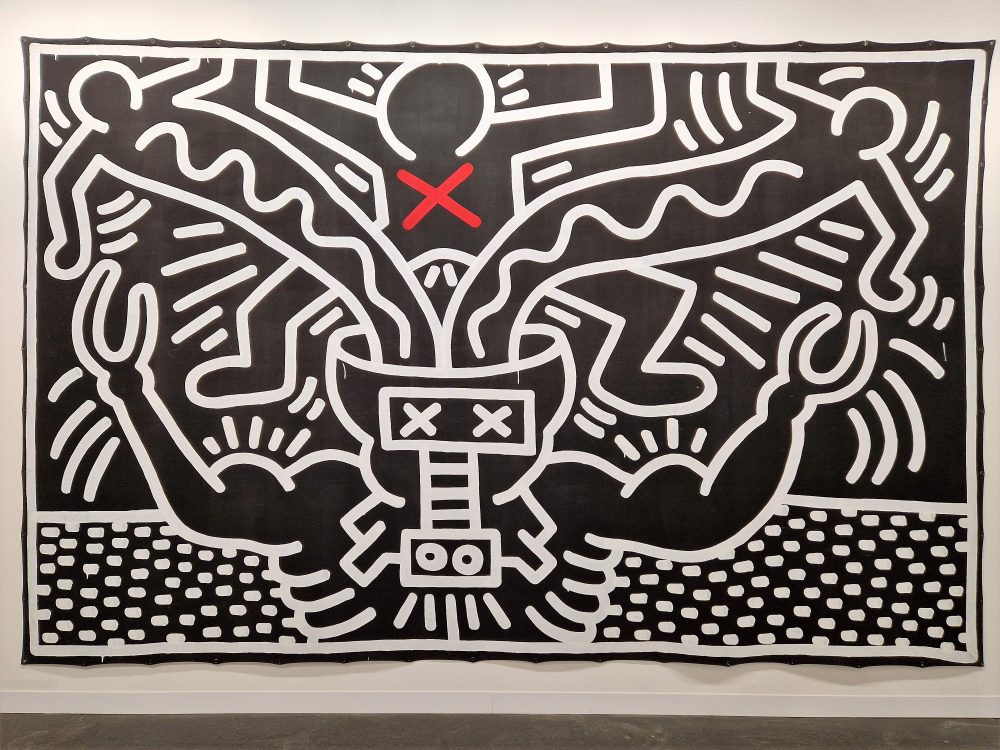 Il telone di 5 metri di Keith Haring da Skarstedt (Untitled, 1985), 6 milioni