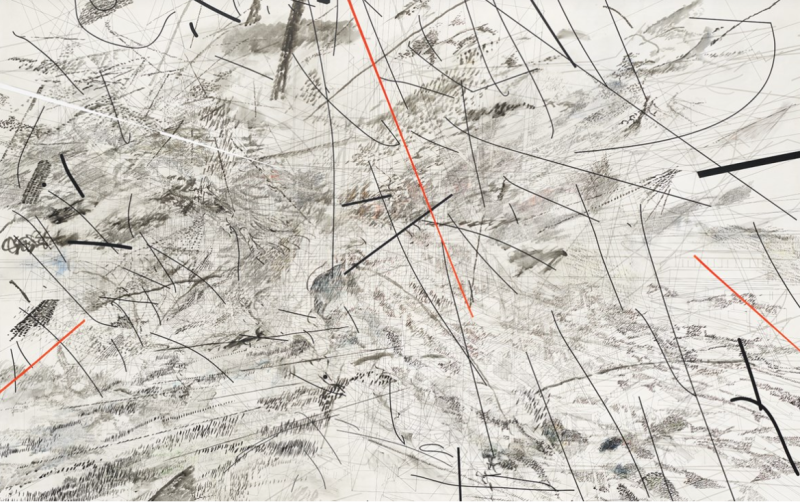 Julie Mehretu (born 1970) Blue Magic