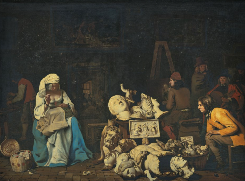 MICHAEL SWEERTS (BRUSSELS 1618-1664 GOA) The Artist’s Studio with a Seamstress Estimate GBP 2,000,000 – GBP 3,000,000