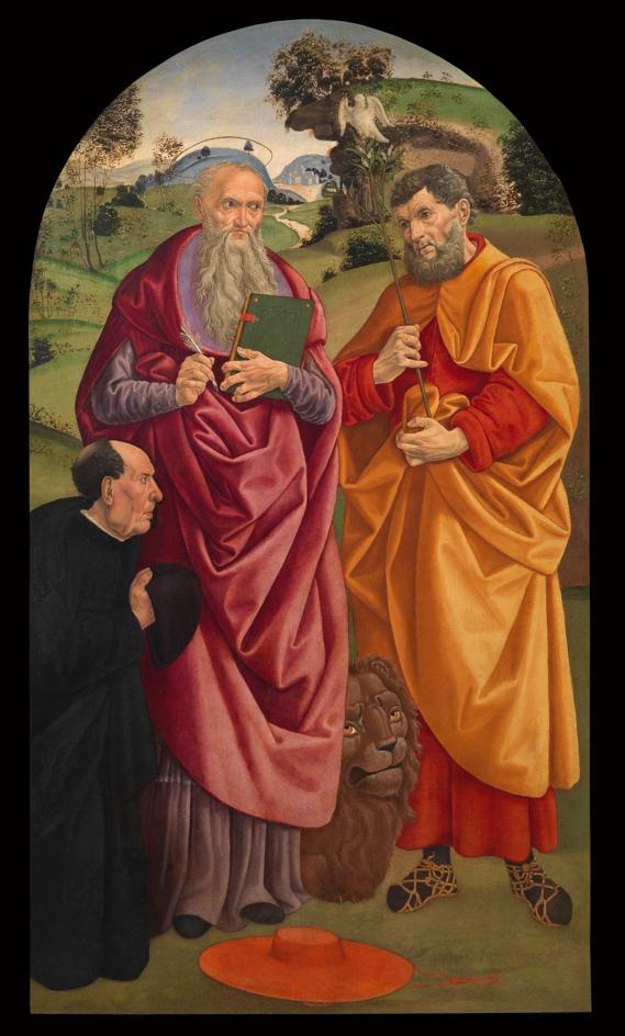 San Girolamo e San Giuseppe con il sacerdote Clemente di Antonio Andrucci come donatore