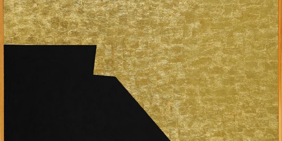 Alberto Burri, Nero e Oro, 1993 Acrovinilico, oro, vinavil su tela cm. 109x164, Città di Castello, Fondazione Palazzo Albizzini Collezione Burri, Ph A. Sarteanesi