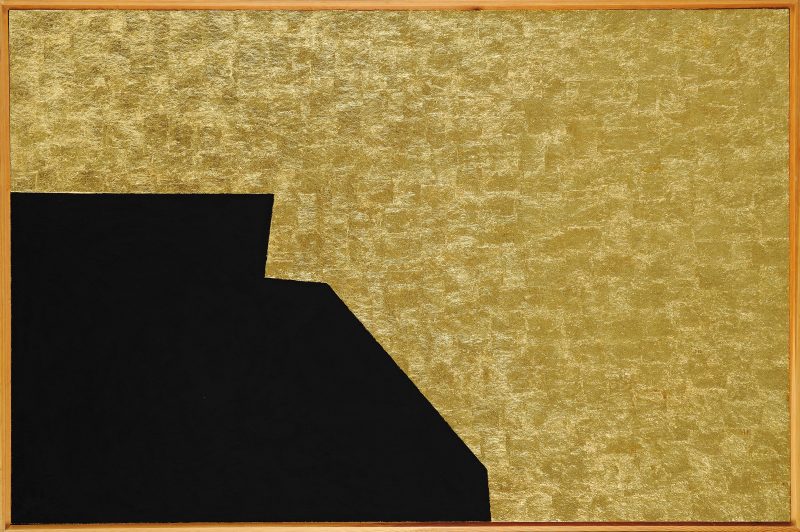 Alberto Burri, Nero e Oro, 1993 Acrovinilico, oro, vinavil su tela cm. 109x164, Città di Castello, Fondazione Palazzo Albizzini Collezione Burri, Ph A. Sarteanesi