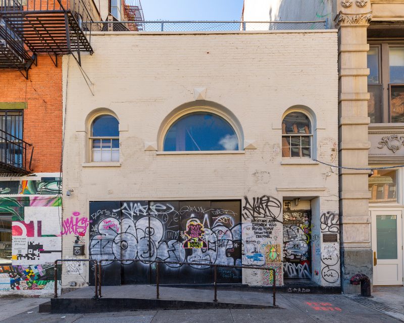 Exterior view of 57 Great Jones Street in New York, 2022. COURTESY MERIDIAN CAPITOL GROUP. PHOTO SYLVESTER ZAWEDZKI
