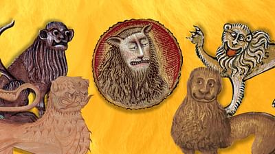 La strana faccia dei leoni medievali, diventati dei meme