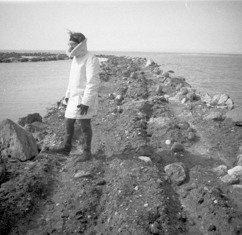 Robert Smithson, Spiral Jetty (1970) at Great Salt Lake, Utah. Photograph: Robert Smithson, 1970.