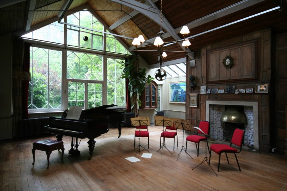 Alberto Giacometti’s Chandelier for Peter Watson when it was hanging at artist John Craxton’s home. Photo courtesy of the Craxton Estate.