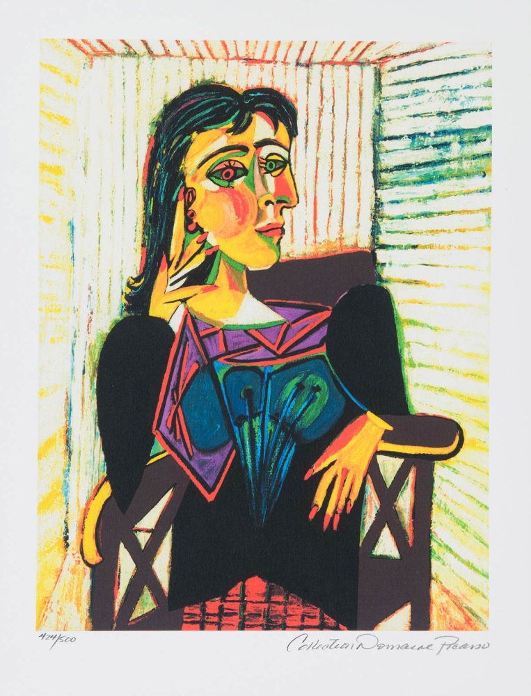 Pablo Picasso (Malaga 1881 – Mougins 1973), “Ritratto di Dora Maar seduta”.