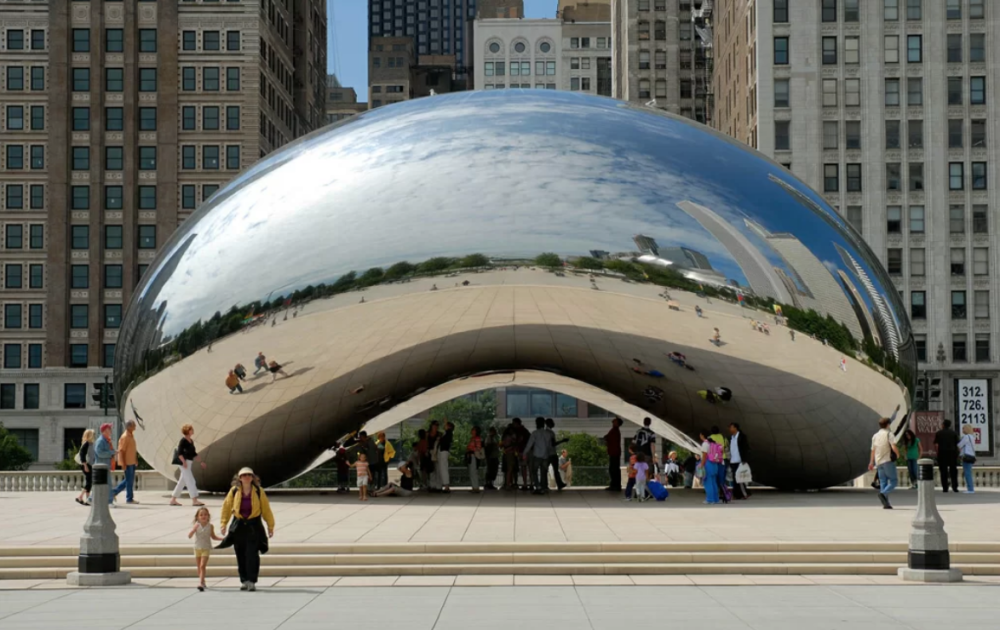 Il Cloud Gate di Anish Kapoor a Chicago