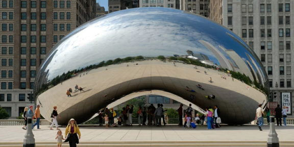 Il Cloud Gate di Anish Kapoor a Chicago