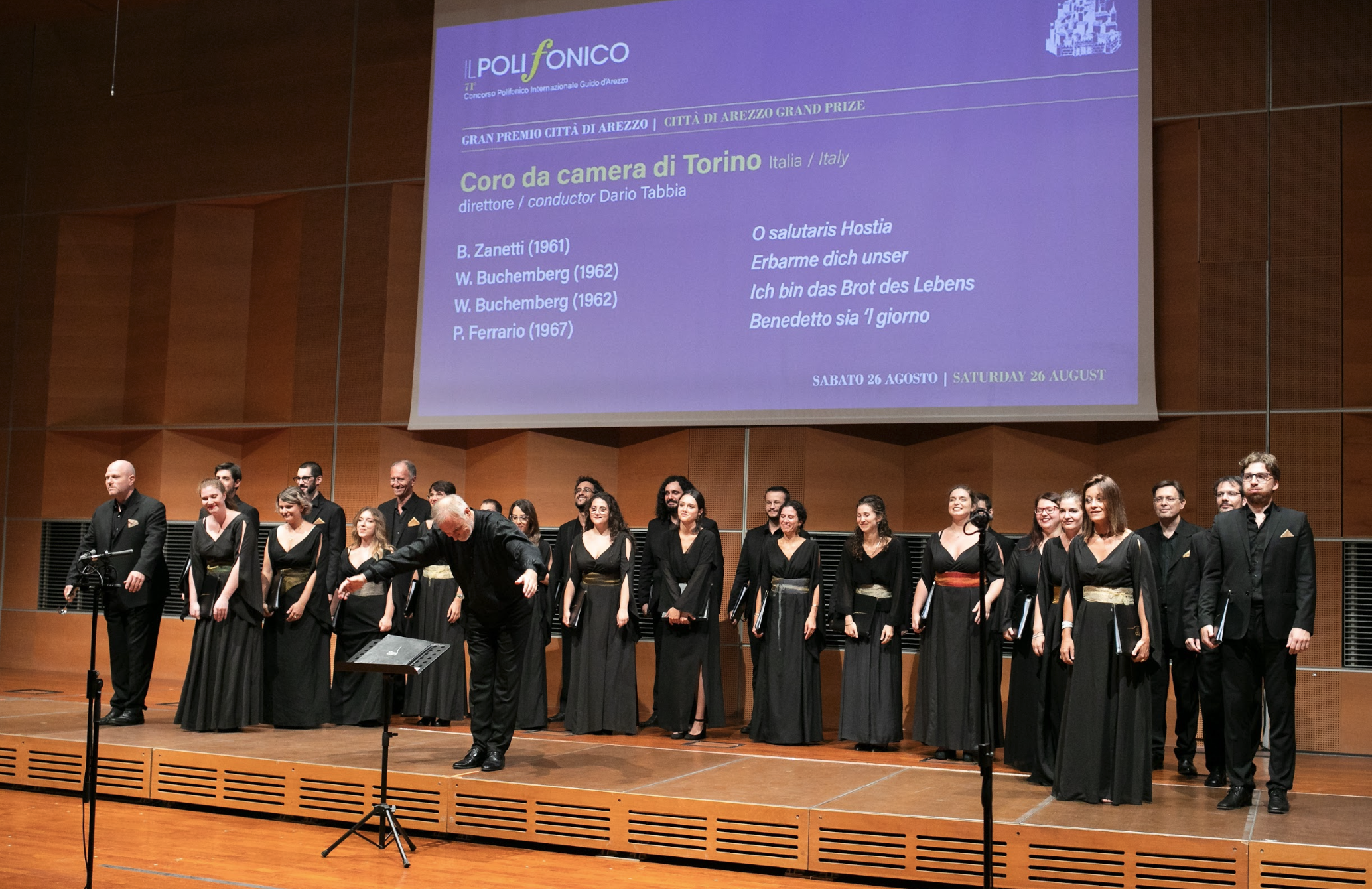 71° Concorso Polifonico Internazionale Guido d’Arezzo:  vince il Coro da Camera di Torino