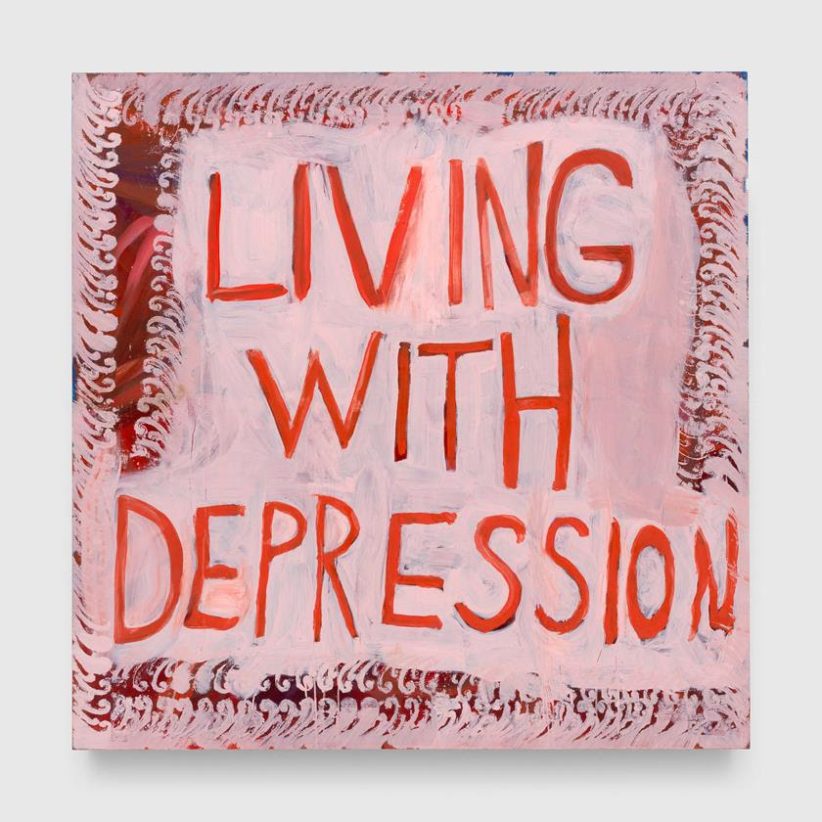 Josh Smith, Living with Depression, 2023 © Josh Smith - Courtesy the artist and David Zwirner