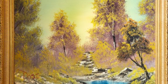 Bob Ross, A Walk in the Woods, il paesaggio milionario (1983, Courtesy Modern Artifact)