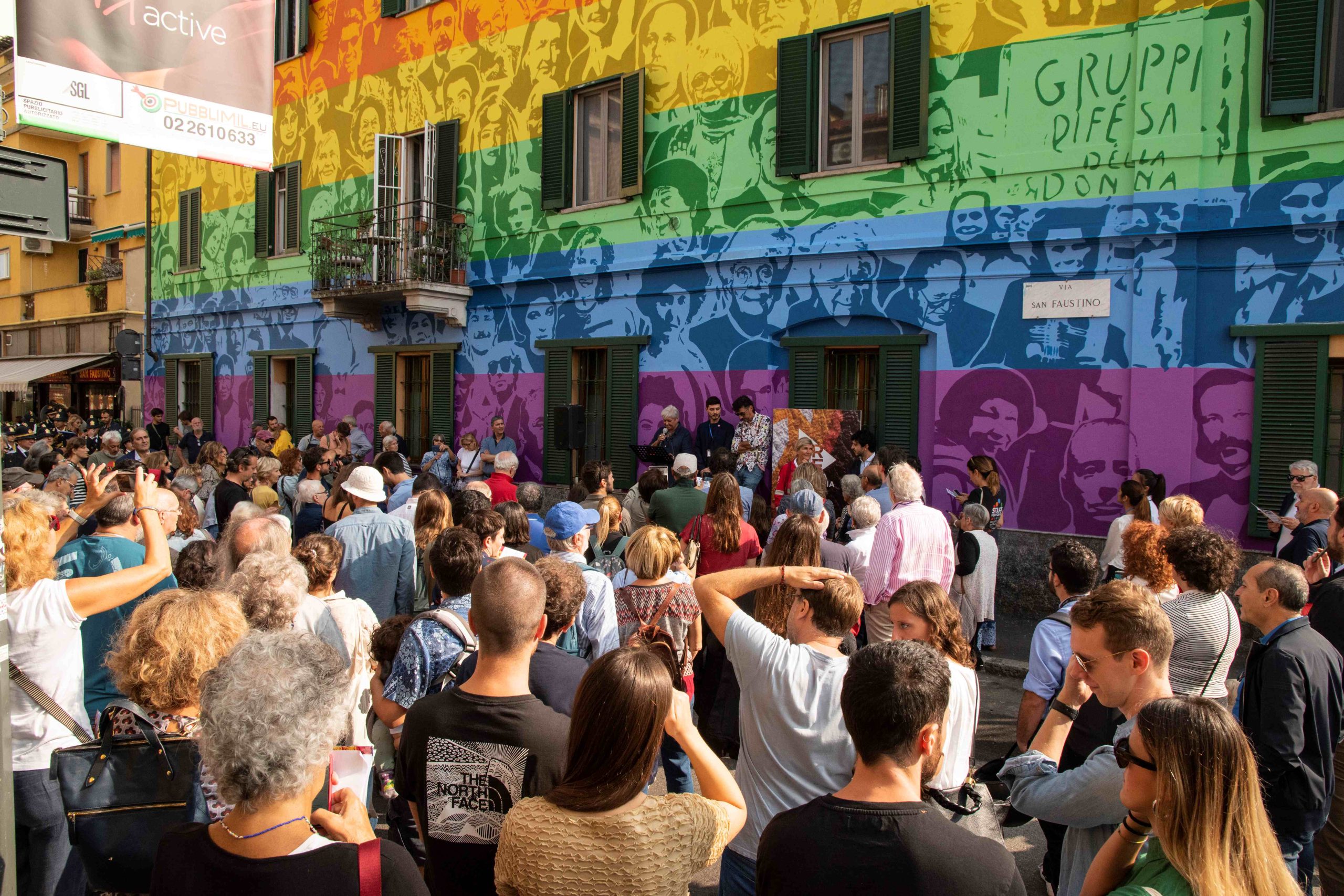 Attanasio, Zaki, Michela Murgia e Gino Strada: che spettacolo il nuovo Murale dei Diritti