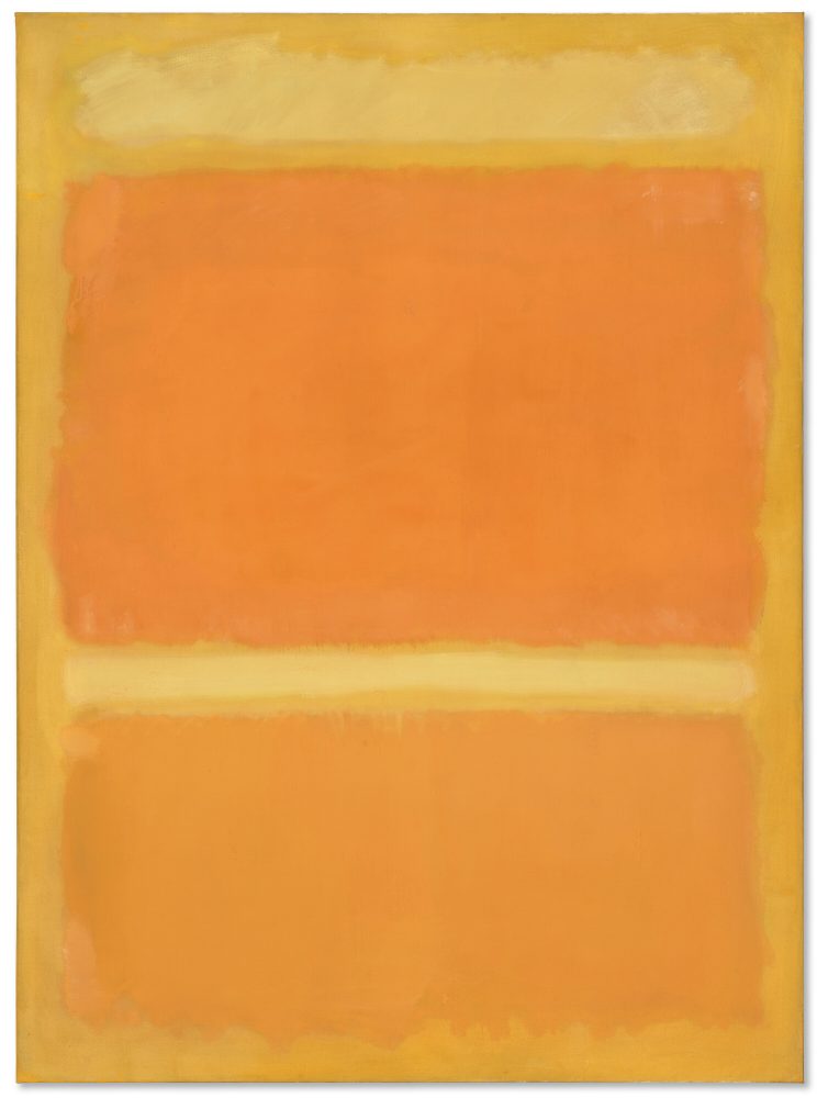 MARK ROTHKO (1903-1970) Untitled (Yellow, Orange, Yellow, Light Orange) signed and dated 'MARK ROTHKO 1955' (on the reverse) oil on canvas 81½ x 60 in. (207 x 152.5 cm.) Painted in 1955. Estimate on request, in the region of $45 million