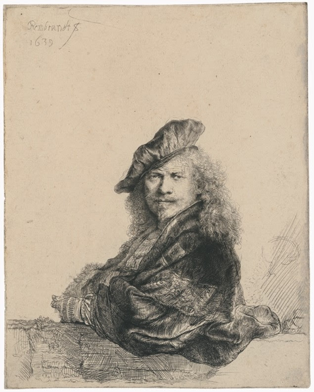 Self-Portrait leaning on a Stone Sill (1639, estimate: £80,000-120,00)