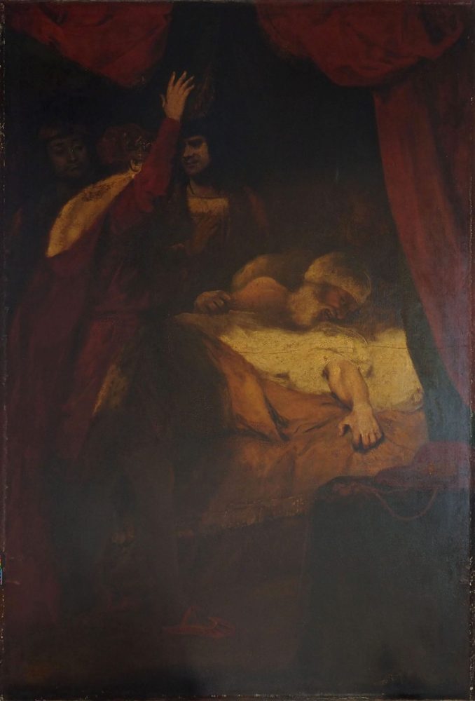 Sir Joshua Reynolds, The Death of Cardinal Beaufort (1789), after conservation. Photo: © National Trust.