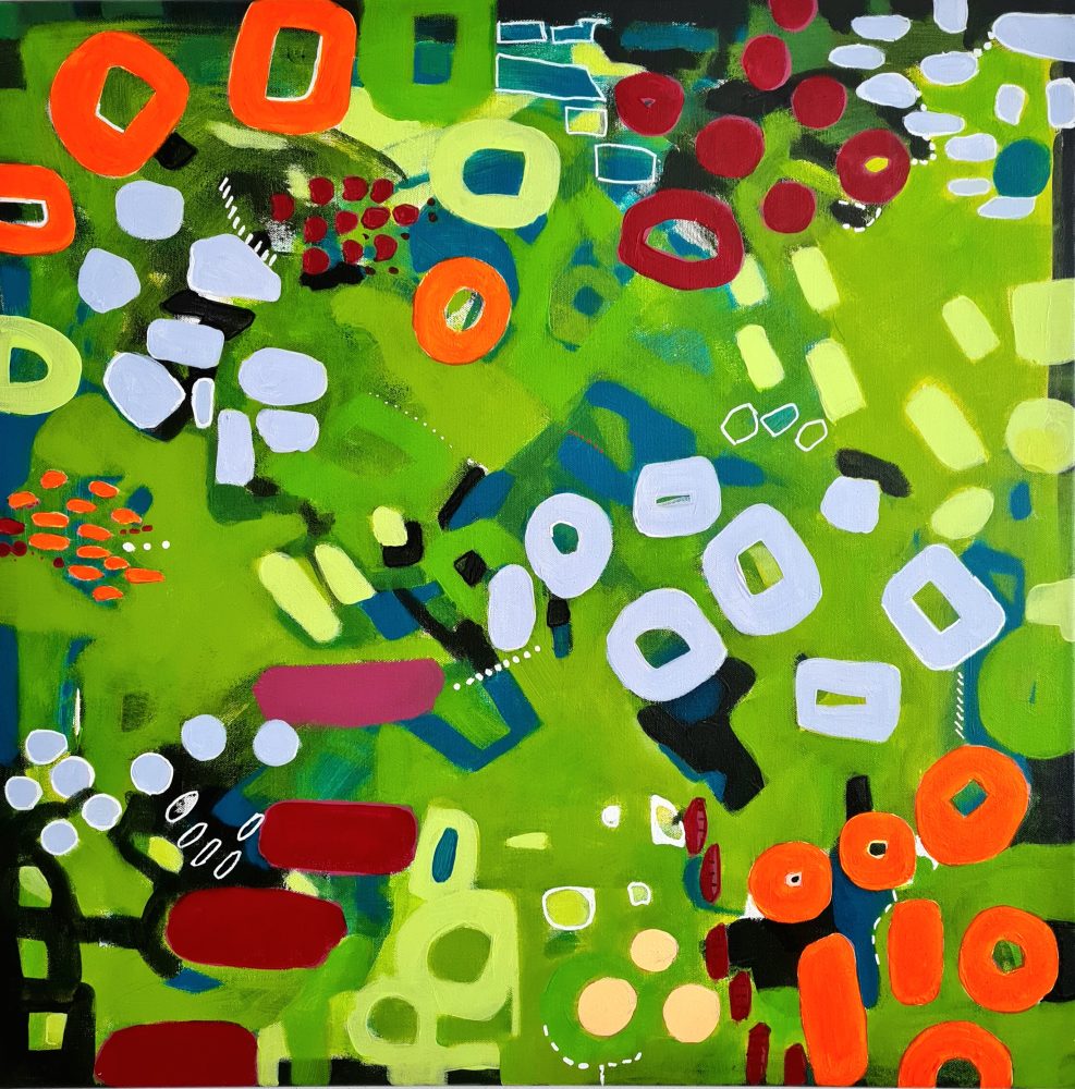 Antonella Quacchia, Composition n°7, 2022, acrilico su tela, cm 70x70 