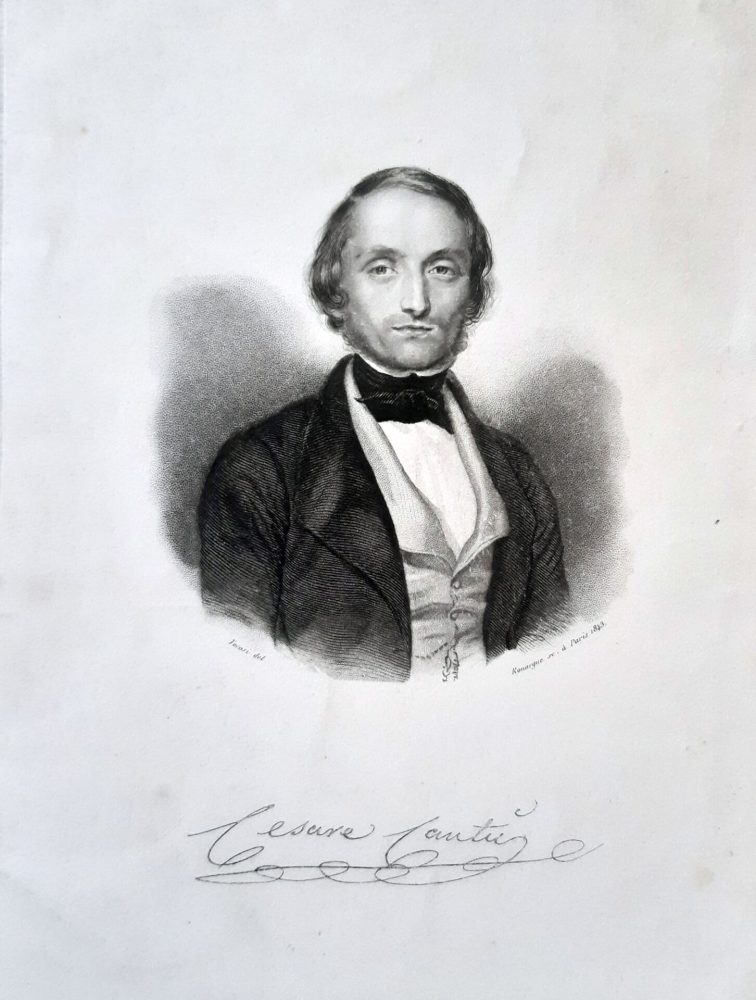 Cesare Cantù, 1843, incisione, Courtesy Società Storica Lombarda ETS