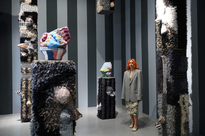 Sarah Zapata, To Strange Ground and High Places, 2023 Installation view, Galleria Poggiali, Milano Ph. Michele Alberto Sereni