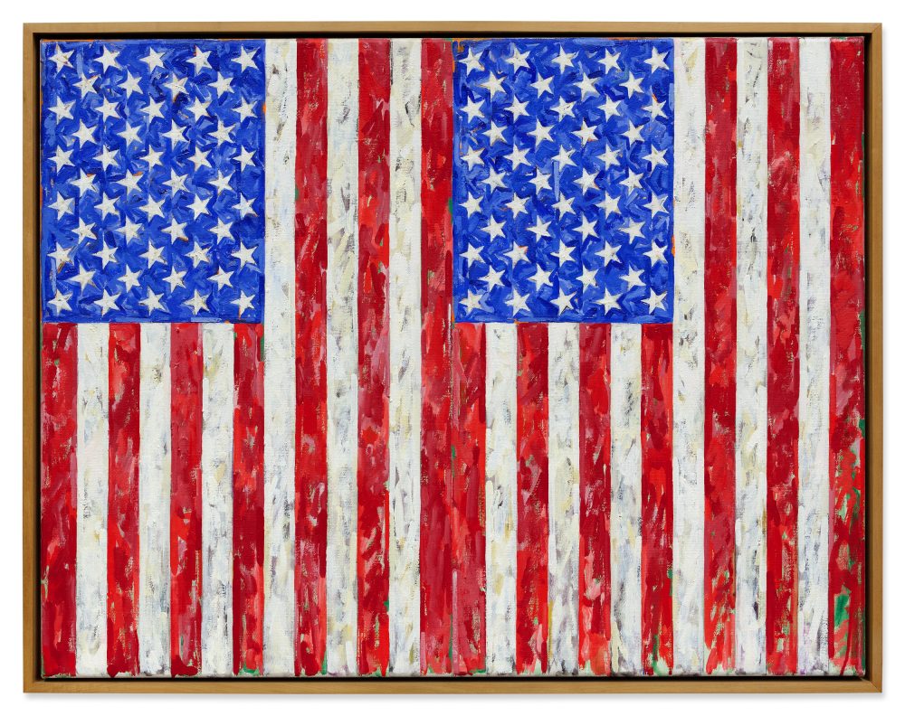 Lot 6, Jasper Johns, Flags, est $35,000,000 - 45,000,000