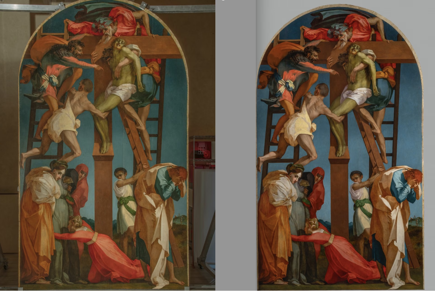 Il restauro della ‘Deposizione dalla croce’ di Rosso Fiorentino