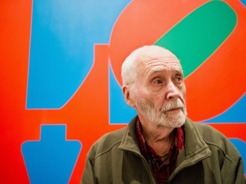 Robert Indiana nello scatto di Lauren Casselberry/AP