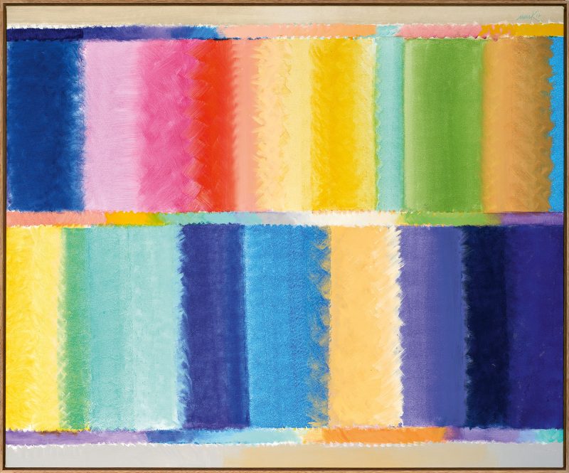 Heinz Mack, Senza titolo, 2017, acrilico su tela, 174 x 209 cm, prezzo realizzato € 452.000