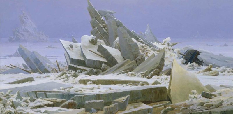Caspar David Friedrich, The Arctic Ocean, detail, 1823/24 © Hamburger Kunsthalle / bpk / Photo: Elke Walford
