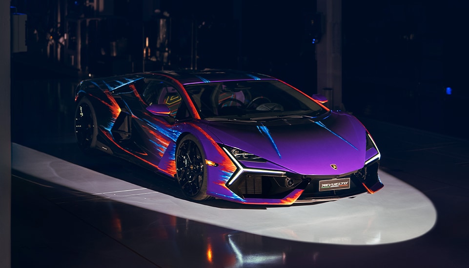 Anche Lamborghini si mette in bella mostra per la Miami Art Week 2023