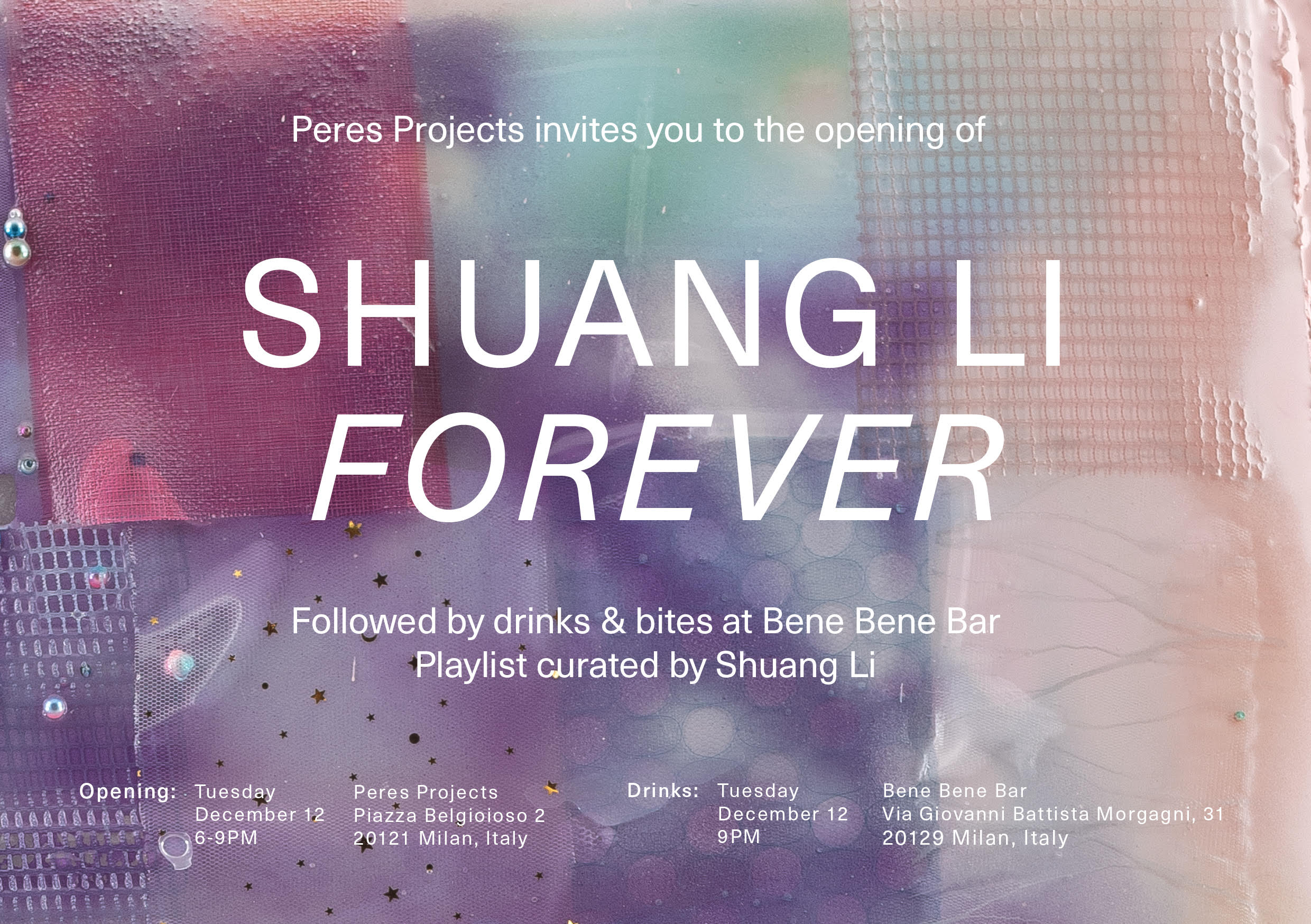 Forever di Shuang Li: da dicembre da Peres Projects a Milano