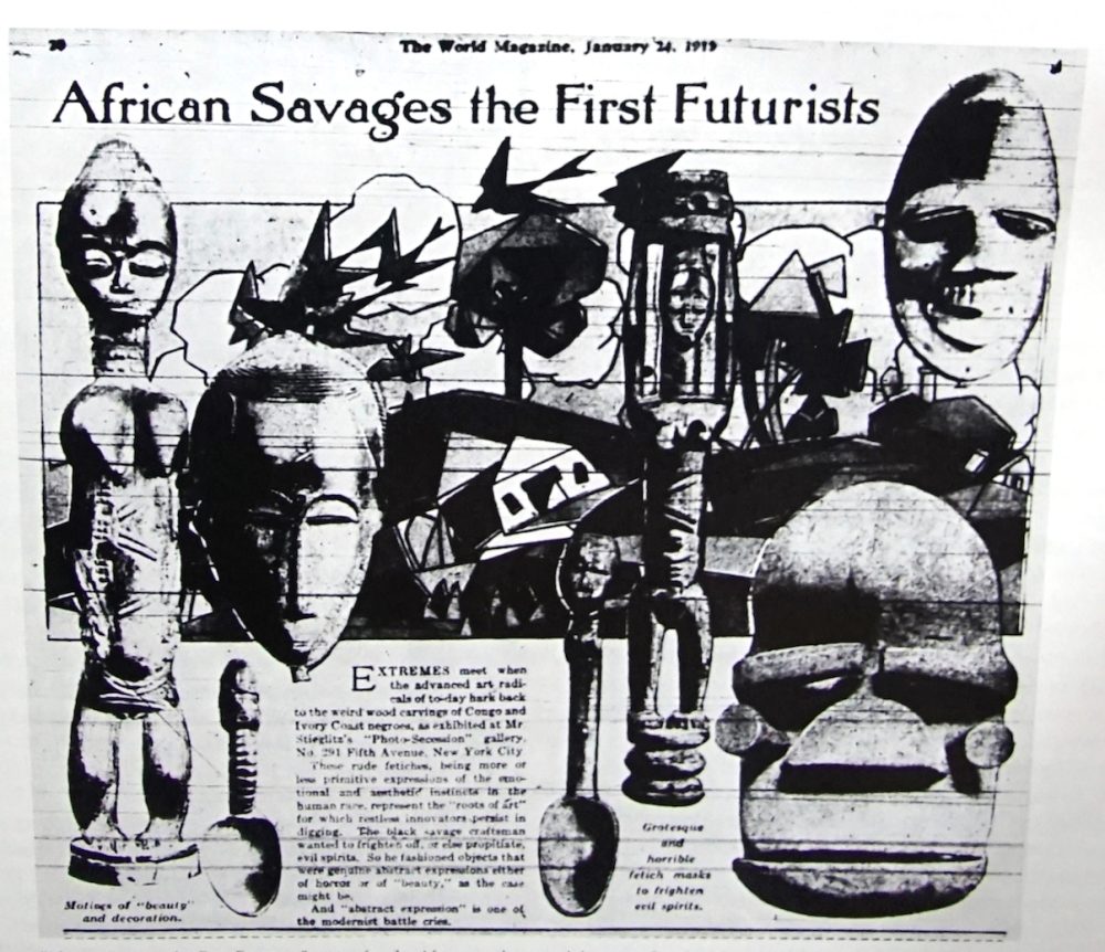 Selvaggi Africani i primi Futuristi, The World Magazine, 1915