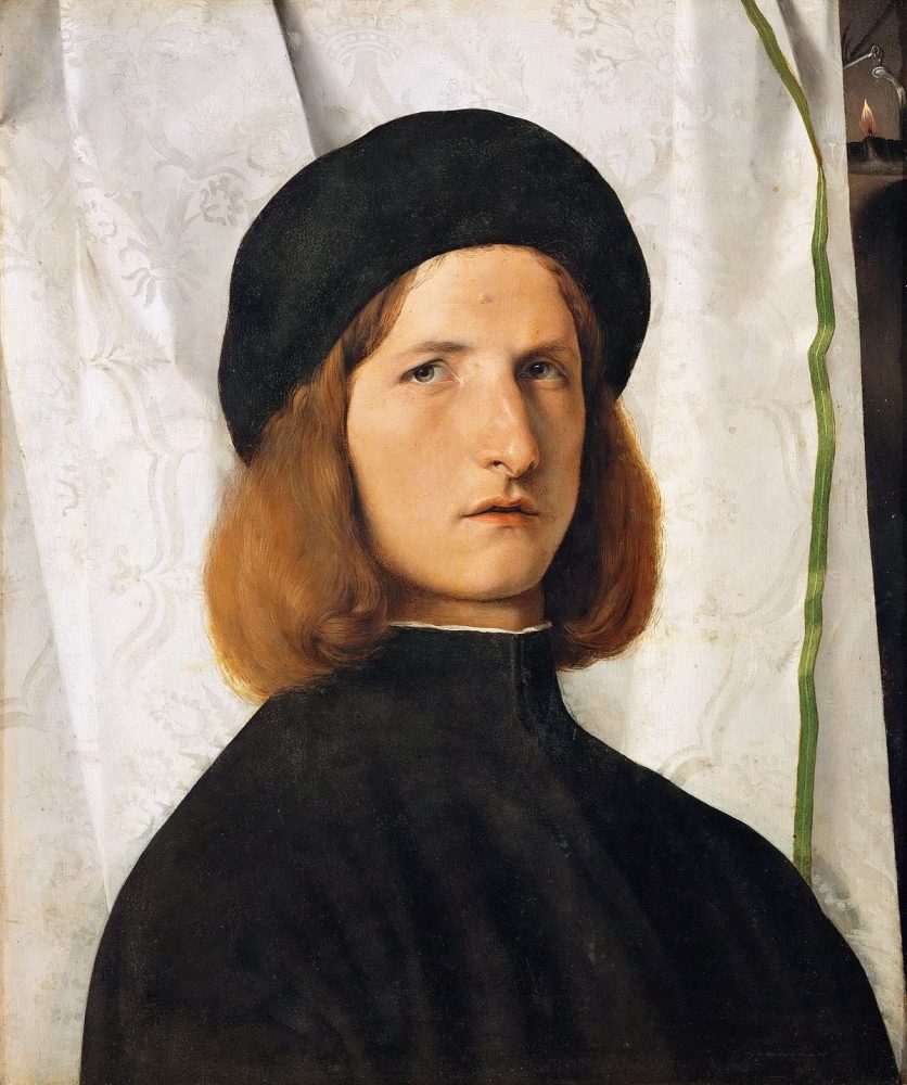 ''Ritratto di giovane con lucerna'', 1506, Lorenzo Lotto