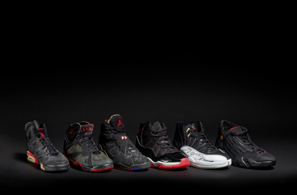 A Set of 6 Michael Jordan ‘Championship Clinching’ Game Worn Air Jordan Sneakers | 1991, 1992, 1993, 1996, 1997, 1998