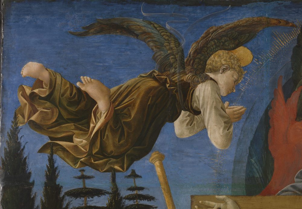 Francesco Pesellino, Fra Filippo Lippi and Workshop, Angel (Left Hand) © The National Gallery, London