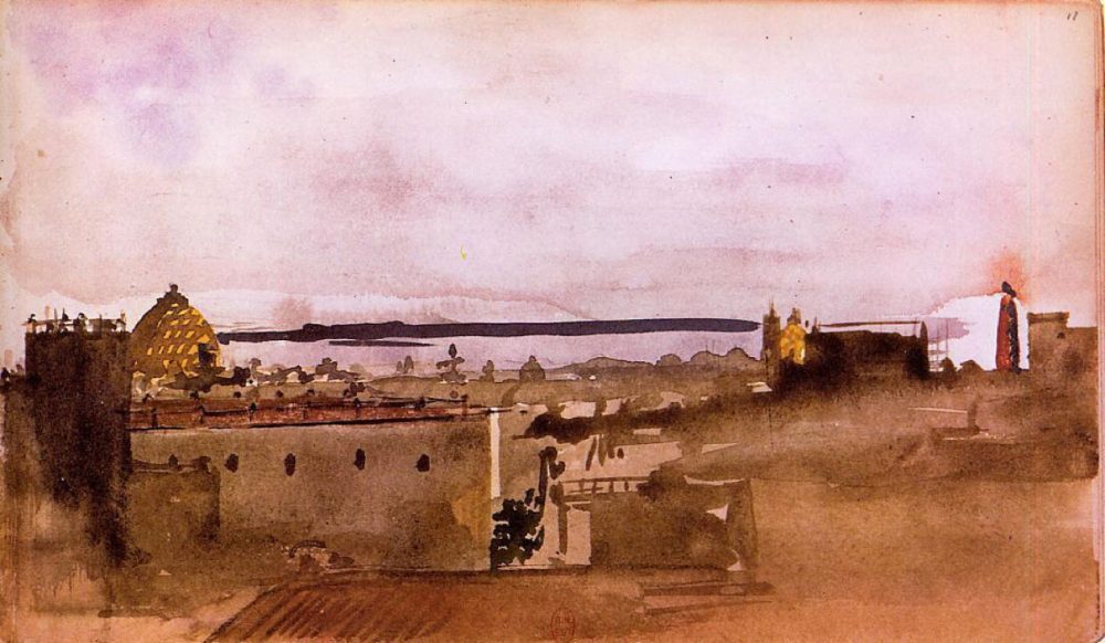 Edgar Degas (1834–1917), View of Naples (1860)