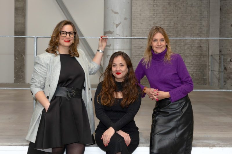 Victoria Gandit Lelandais, Haily Grenet e Marie Maertens. Photo Hafid Lachmi