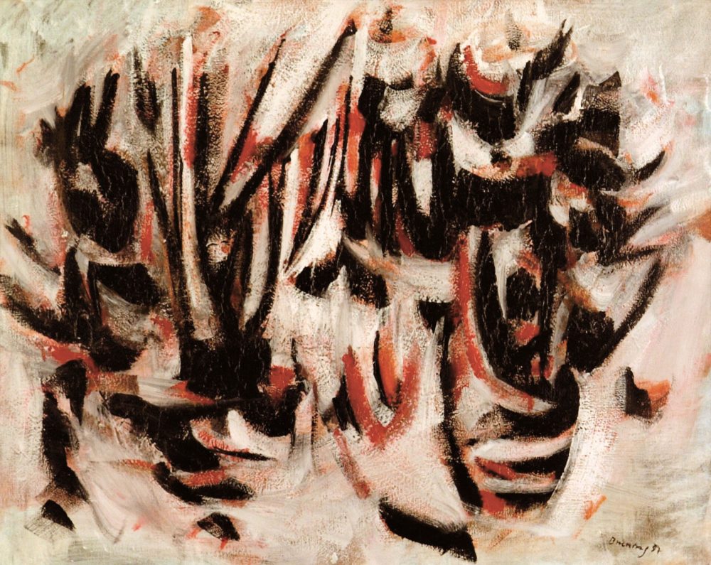 Bruning Peter, Ohne Titel, 1957, olio su tela, 72x91