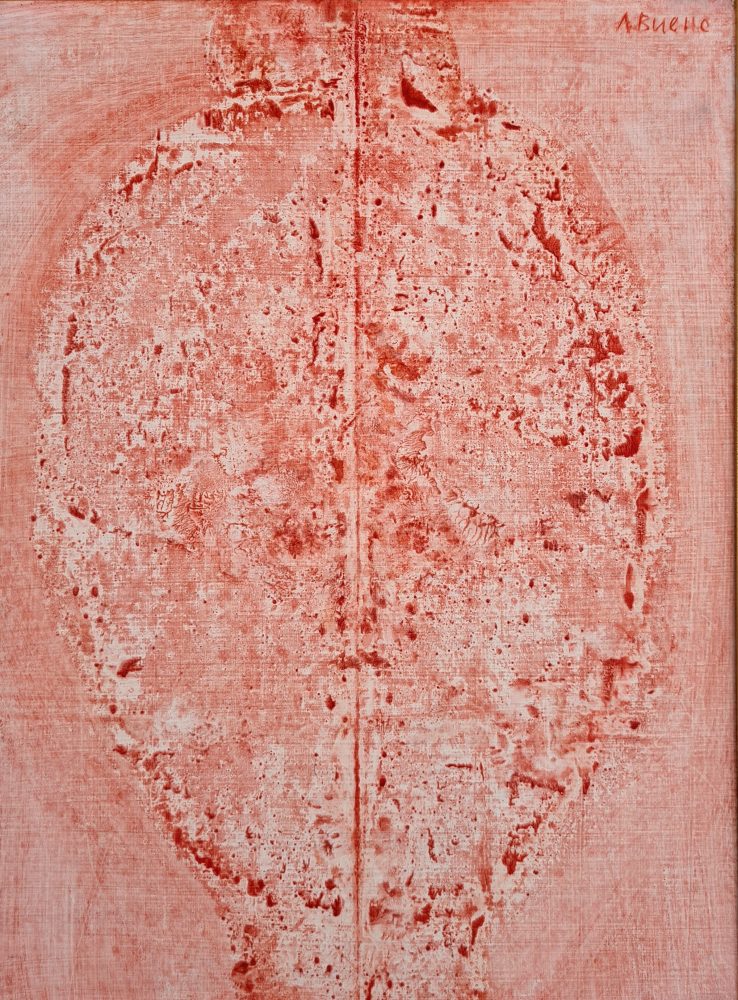  Antonio Bueno, Volto in rosa, 1964, Olio su faesite. Base d'asta €1.500,00. Stima €1.600,00 - €2.500,00