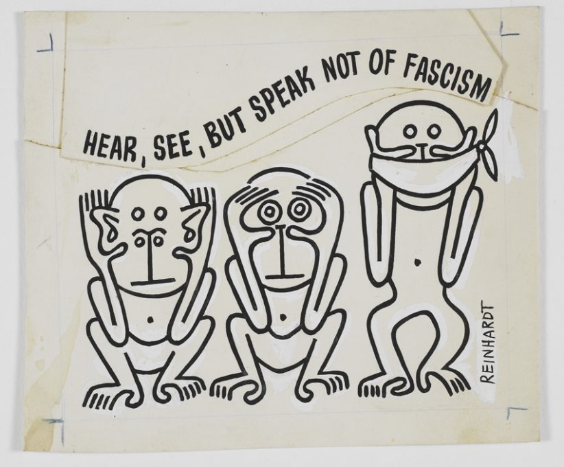 Le tre scimmiette Ad Reinhardt (New York, 1913-1967)