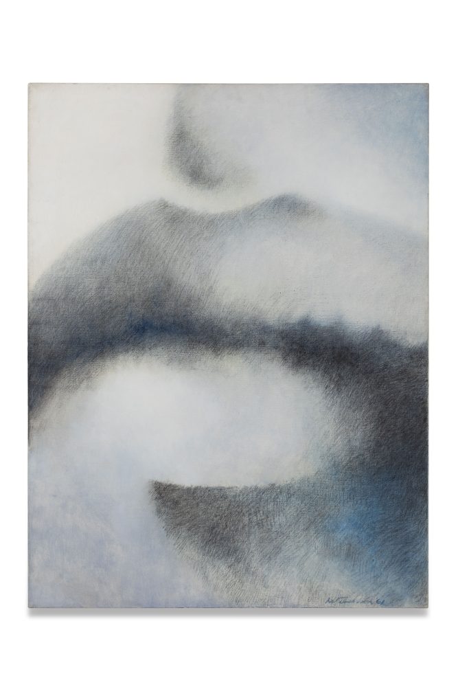 Harold Stevenson (1929 - 2018) Untitled , 1961 mixed media on canvas 116 x 89 cm Courtesy of Tommaso Calabro