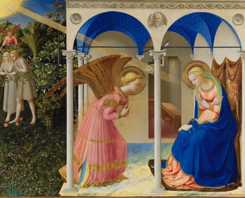 Fra Giovanni da Fiesole detto Beato Angelico, Annunciazione, circa 1426, Tempera su tavola, courtesy of Museo del Prado