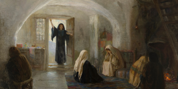 Vasilii Dmitrievich Polenov, ‘And she went and told them that she had been with Him as they mourned and wept’. Sold for £1,379,000.